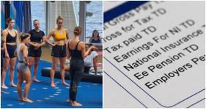 cruise employees, dancers, paycheck, rehearsal, ocean liner