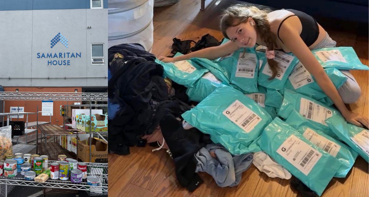Gen Z girl feeds 50 families by selling 261 items on the Depop resale app and donating the money to food banks