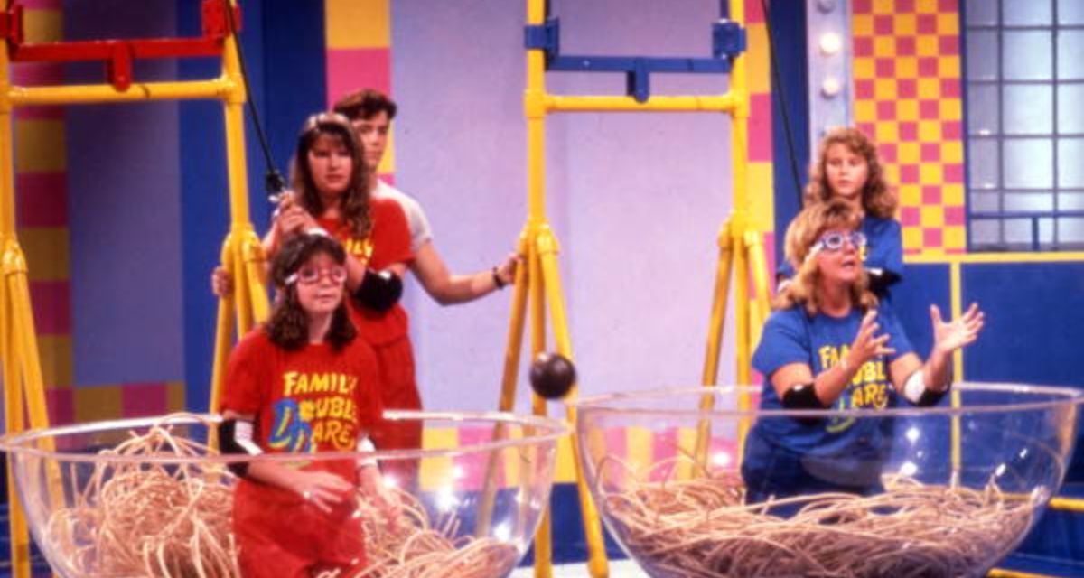 double dare, double dare nickelodeon, green slime, marc summers, family double dare
