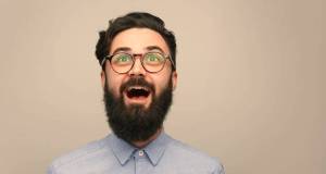 joy, enlightenment, man with a beard, happy guy