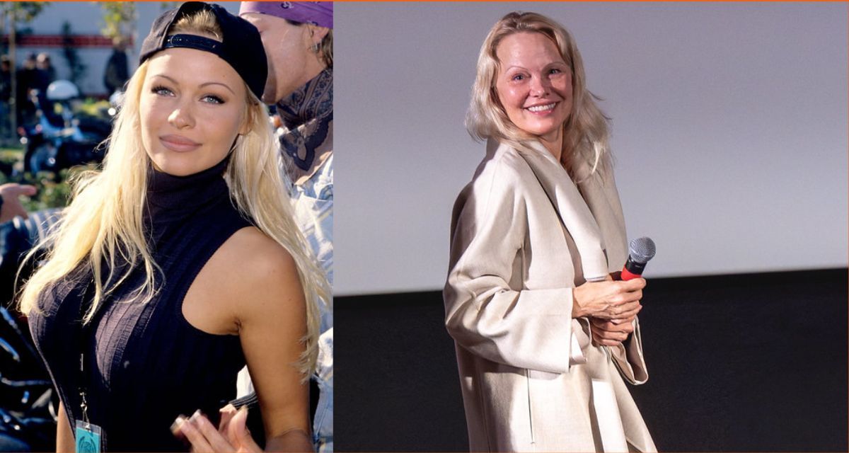 pamela anderson, pamela anderson makeup, pamela anderson makeup free, no makeup, aging gracefully