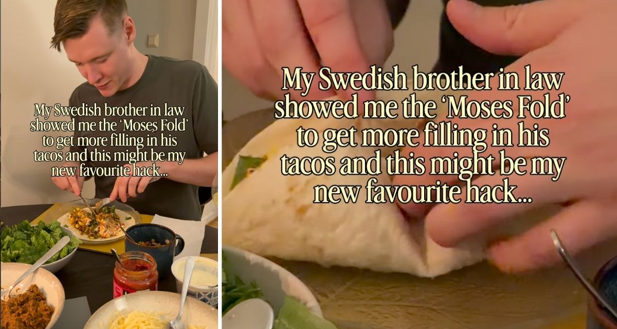 Taco lovers are blown away by the ‘Moses fold’ hack that keeps all the fillings in