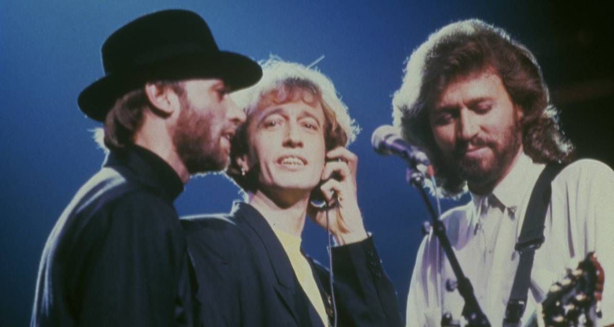 bee gees, more than a woman, bee gees live, barry gibb, gibb twins