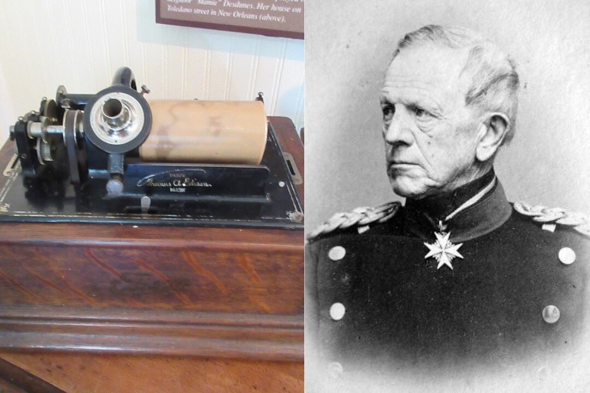 helmuth von moltke, phonograph, thomas edison, early recordings, history, strange history, 1800s, 19th century, 18th century, oldest recordings, old recording